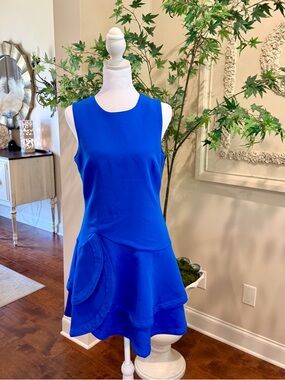 Adelyn Rae Boutique Royal Blue Sleeveless Fit-and-Flare Dress Size S
